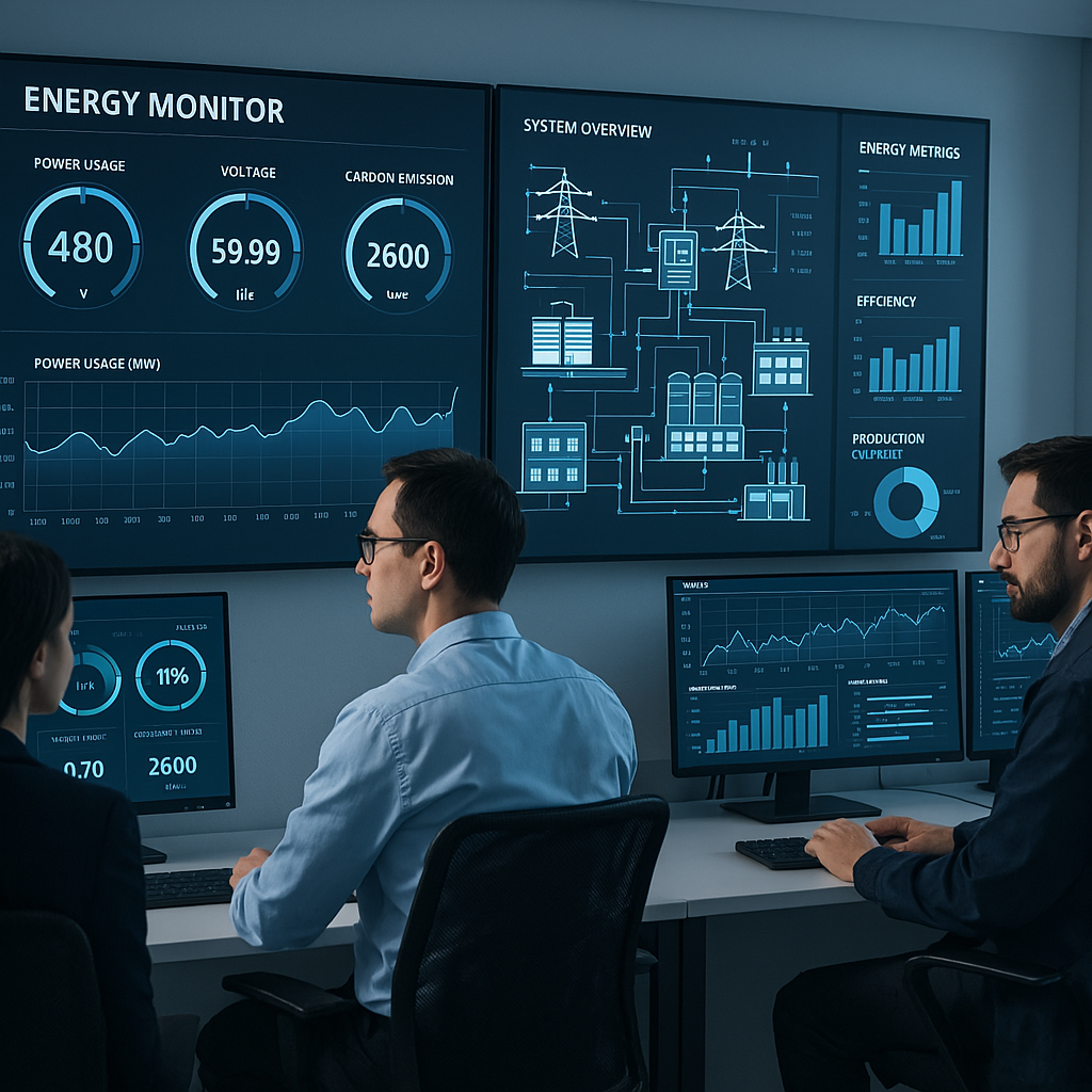 Energy management control panel with optimization controls